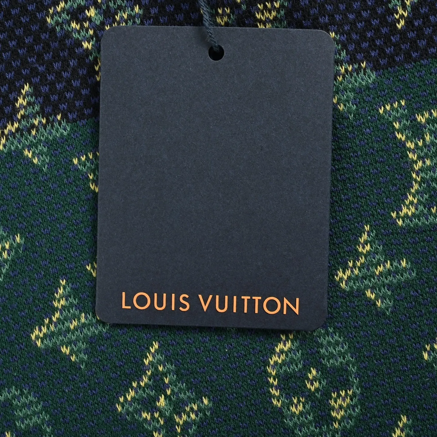 Louis Vuitton/Louis Vuitton contrasting color old flower jacquard knitted short sleeves